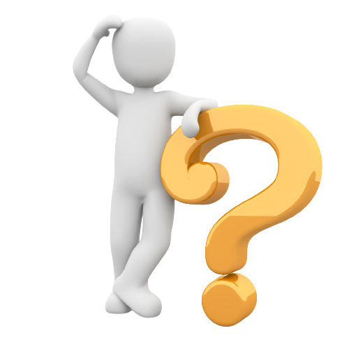 Homme 3D qui se pose une question